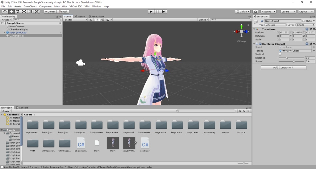 Unityオブジェクトを自動で動かすやつ