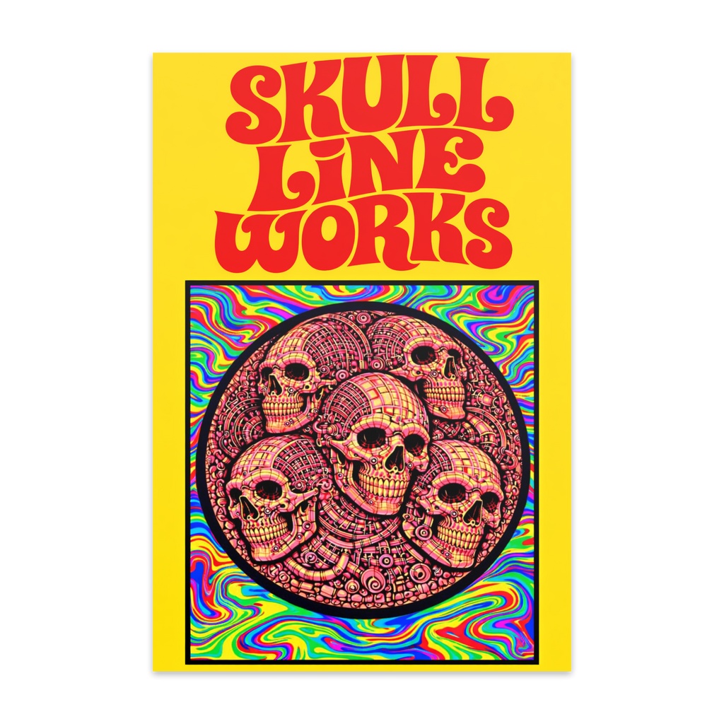 6_SKULL 5th ELEMENTs（ポストカード）サイケデリックVer.