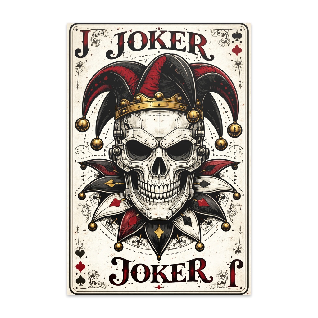7_髑髏のトランプ・JOKER（ポストカード）