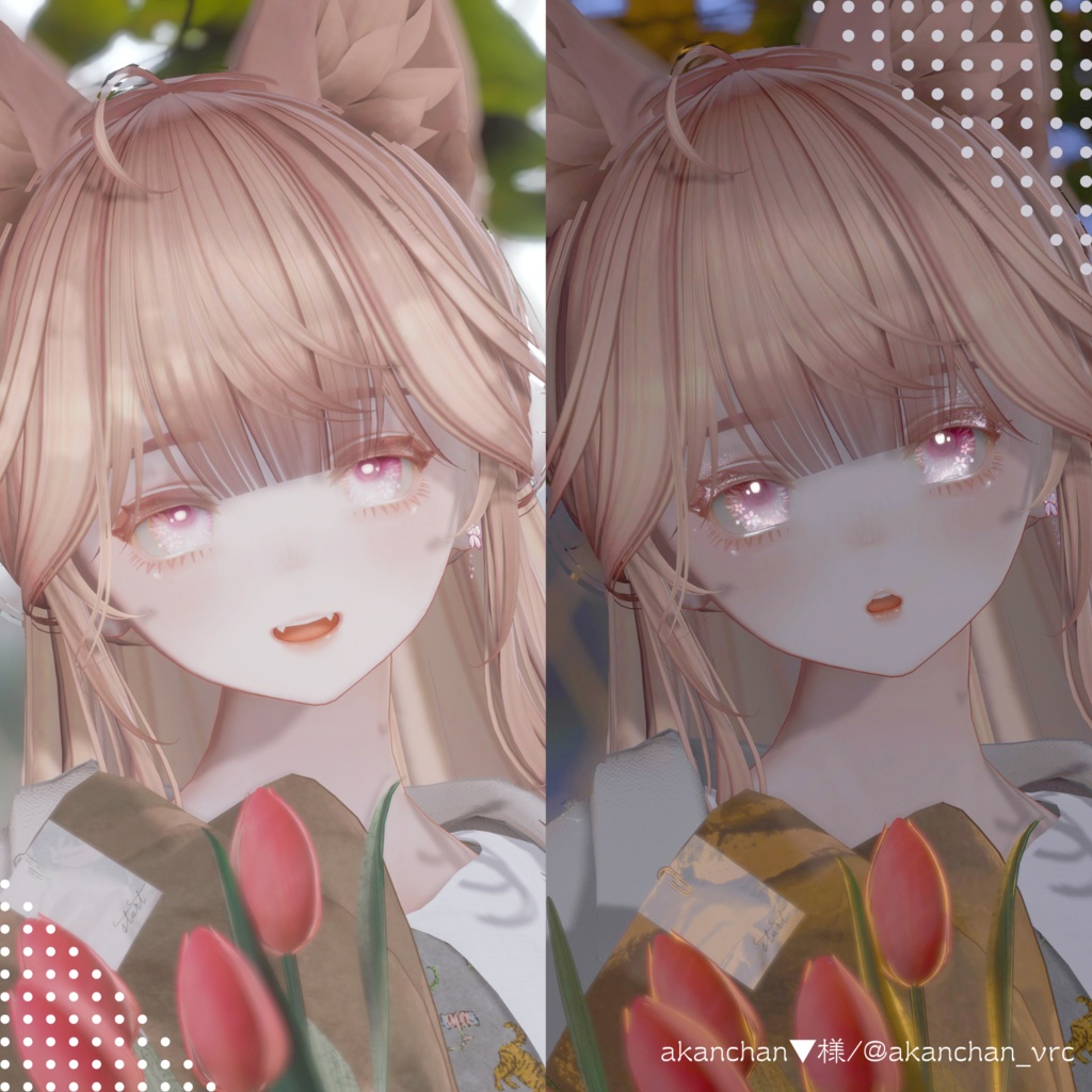 🌸陽だまりさくらメイク【2アバター対応】【makeup and eye textures】