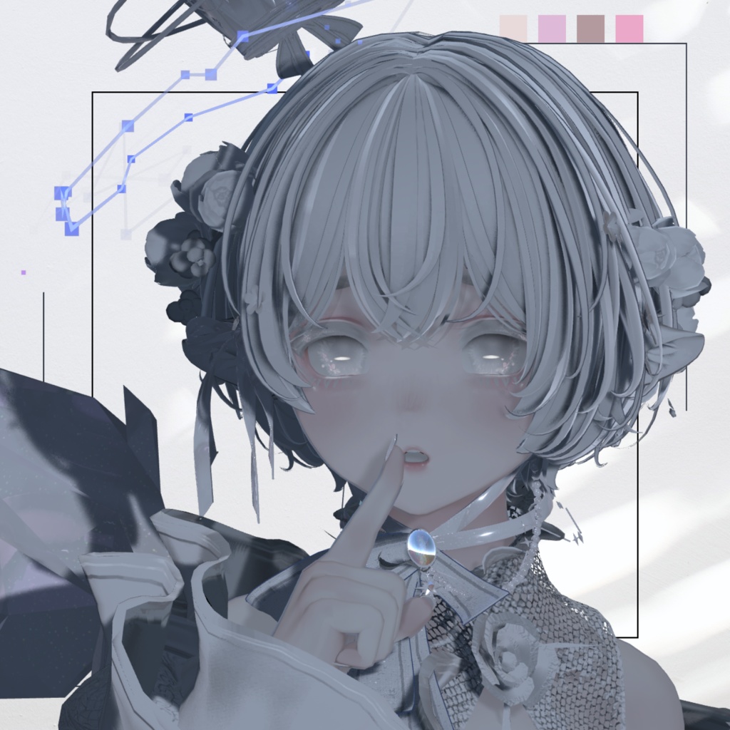 🌸陽だまりさくらメイク【2アバター対応】【makeup and eye textures】