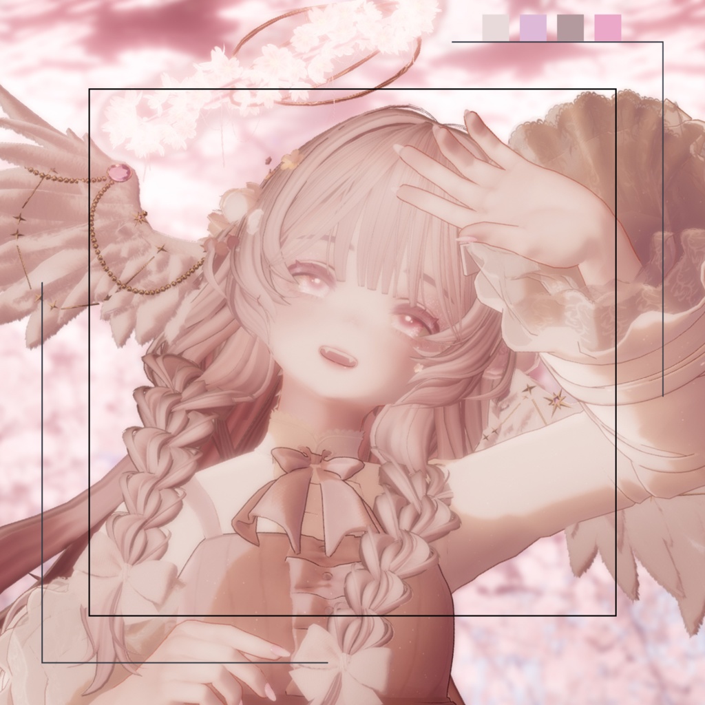 🌸陽だまりさくらメイク【2アバター対応】【makeup and eye textures】