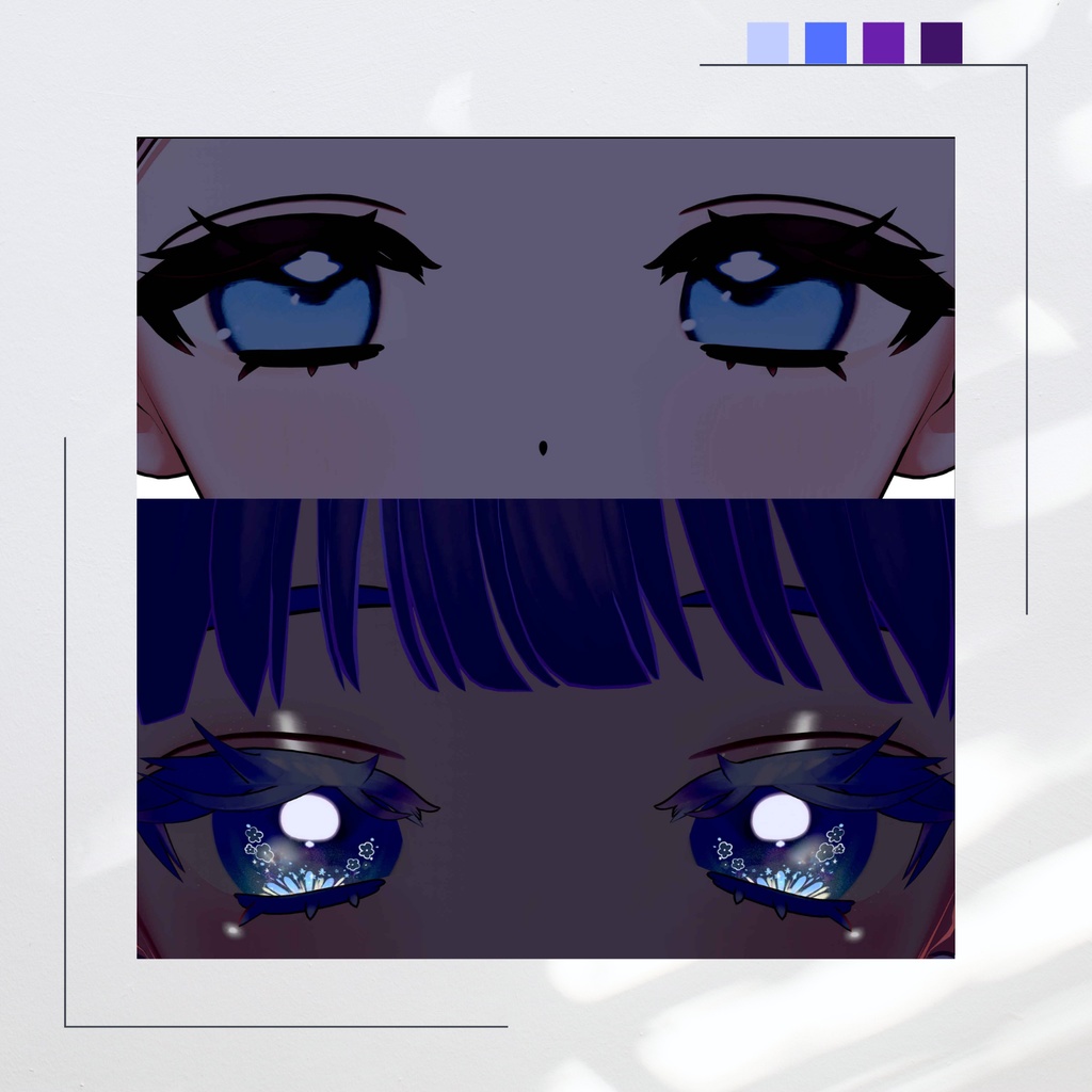 🌟星屑クリスタルフラワーアイ【フィユエ(fyuett)対応】【eye textures】