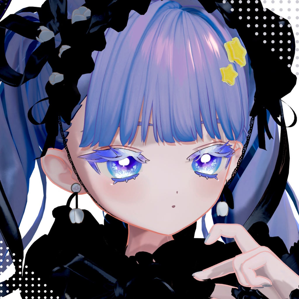 🌟星屑クリスタルフラワーアイ【フィユエ(fyuett)対応】【eye textures】
