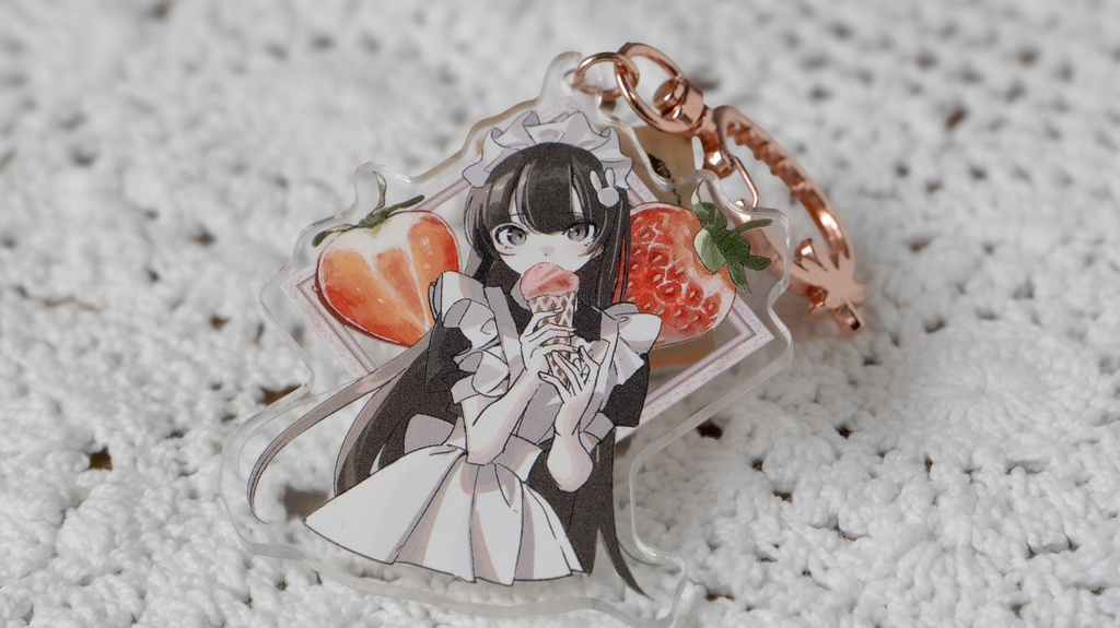 【夏コミ新作🍉】フルーツ×メイドさん・アクリルキーホルダー