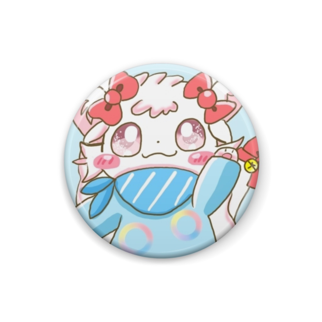 ましゅちゃん缶バッジ25mm（ブルーorイエロー）