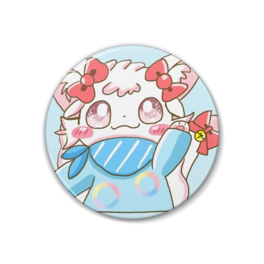 ましゅちゃん缶バッジ38mm（ブルーorイエロー）