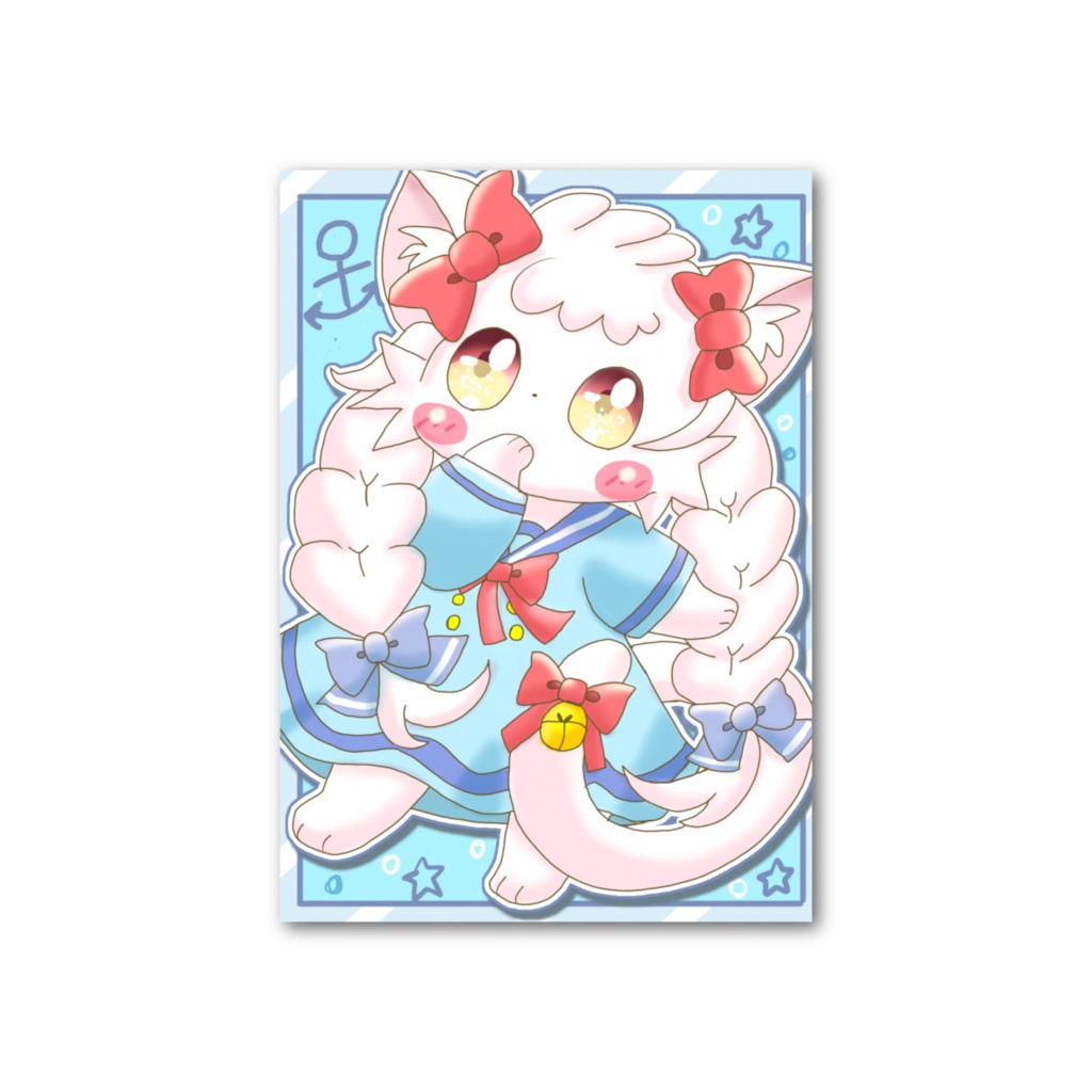 三つ編みセーラーワンピなましゅちゃんカード