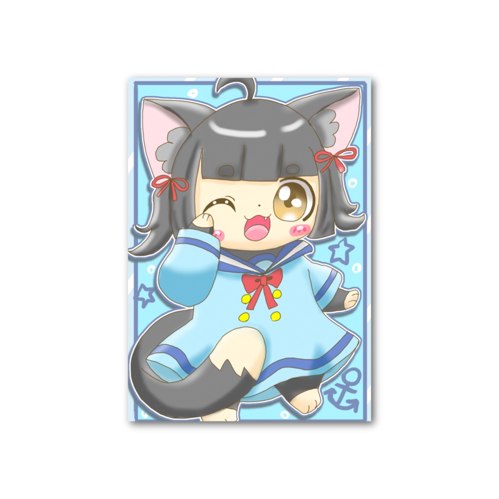 ツインテセーラーワンピな夜ちゃんカード