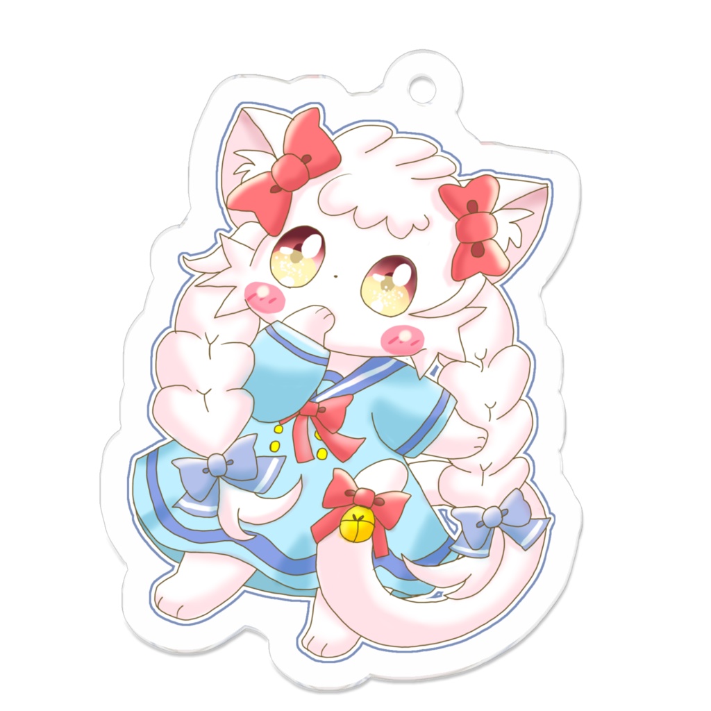 三つ編みセーラーワンピなましゅちゃんアクキー