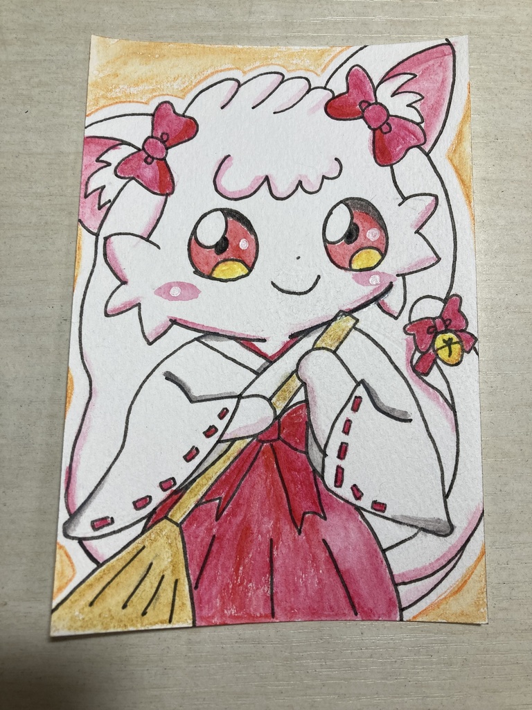 巫女ましゅちゃん原画