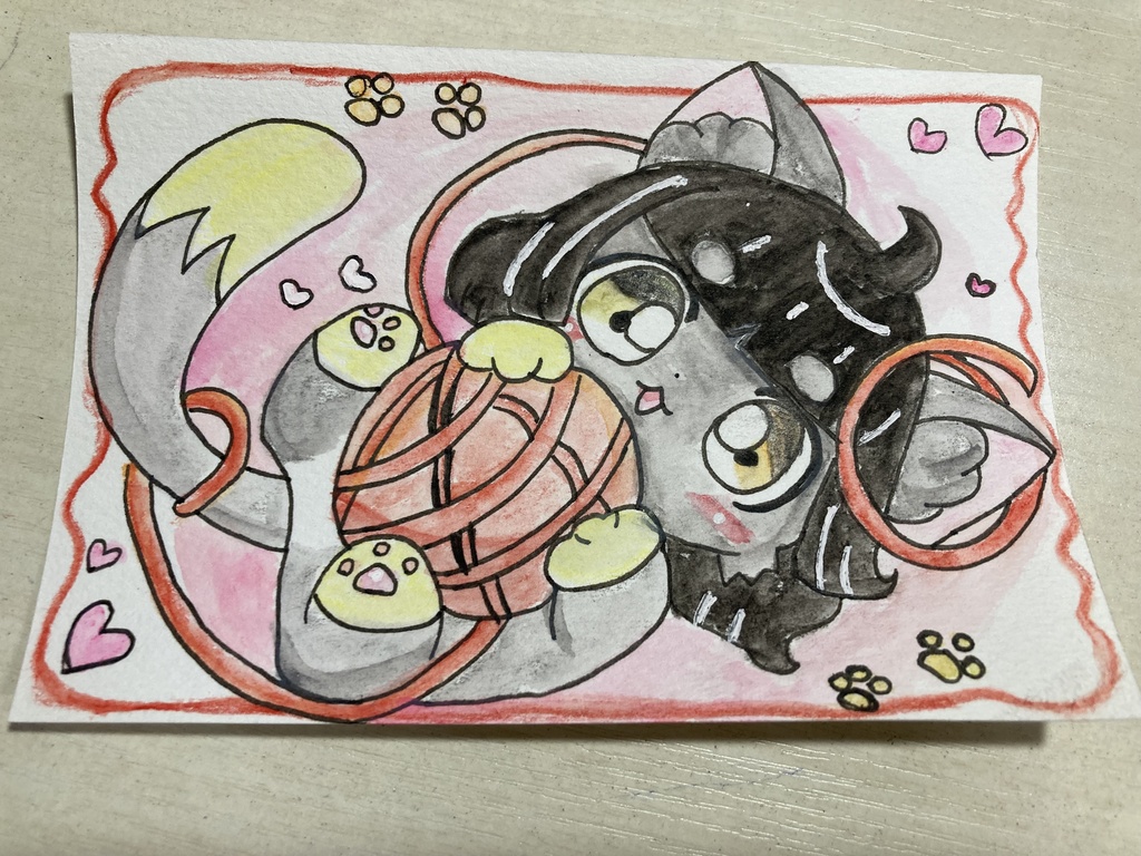 毛糸遊び夜ちゃん