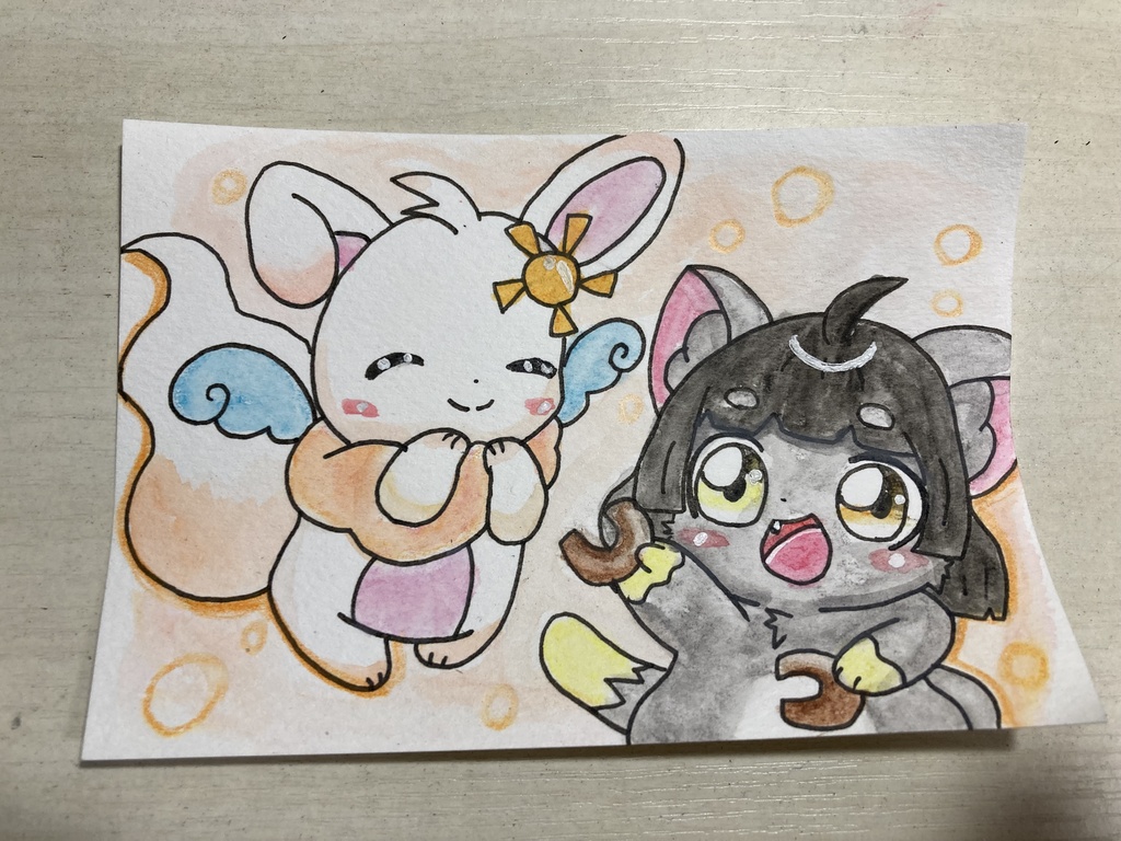 ドーナツ半分こ