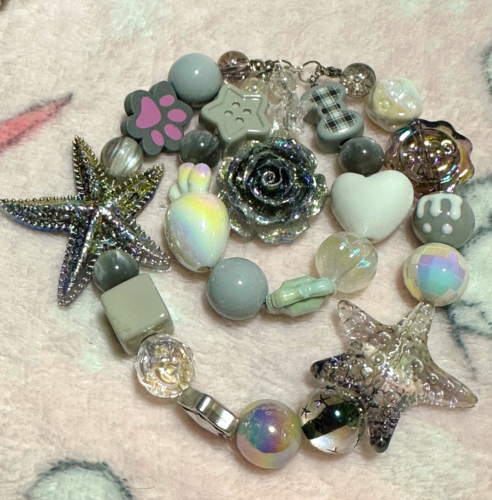 推し活 推しカラー グレー系 ストラップ