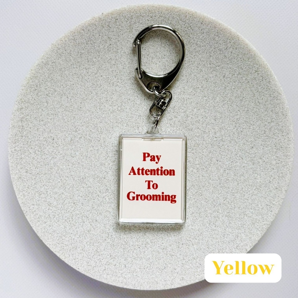 みだしなみキーホルダー・yellow