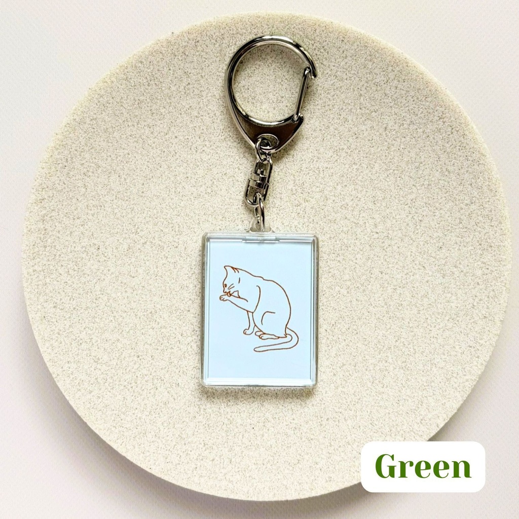 みだしなみキーホルダー・green
