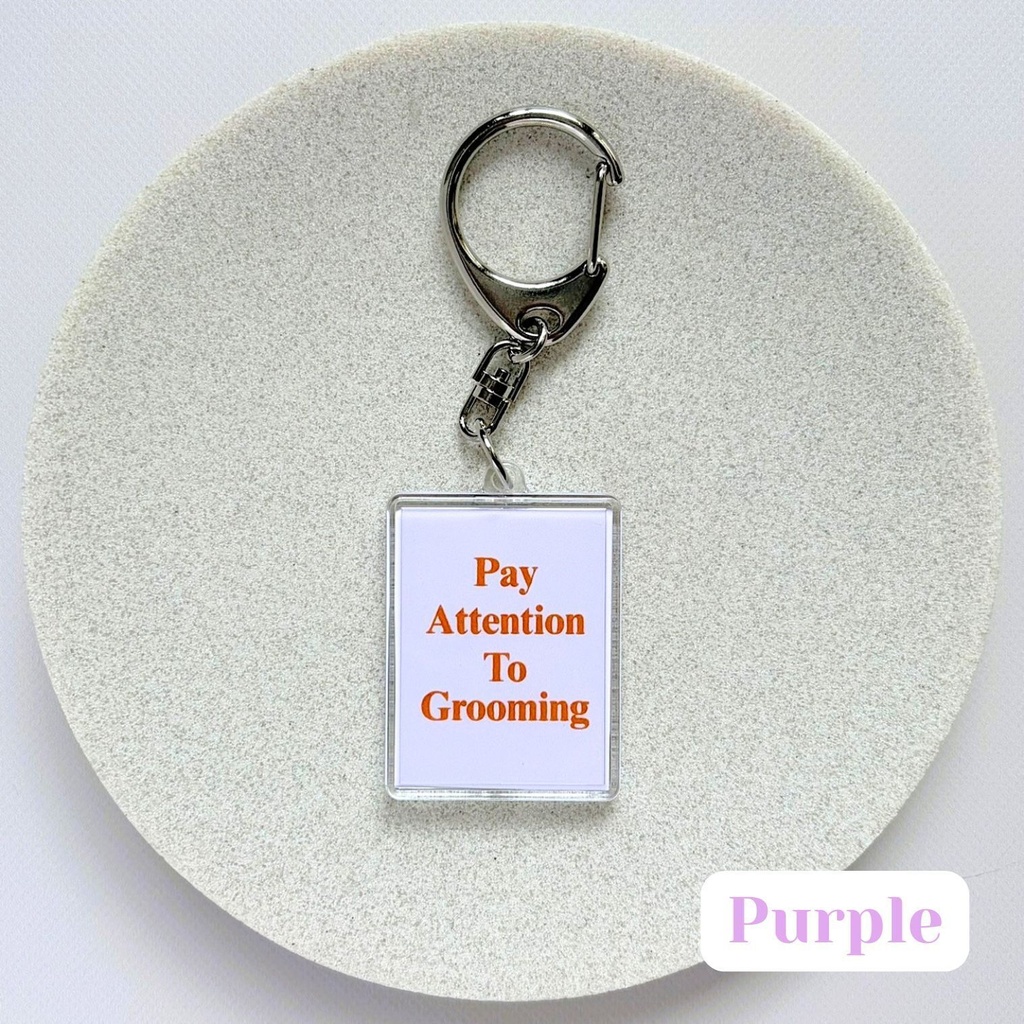 みだしなみキーホルダー・purple