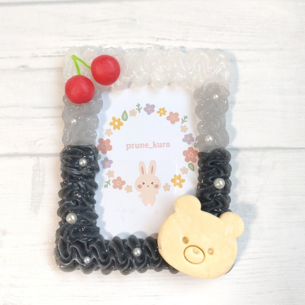 ホイップデコカードケース(クリームソーダ黒)