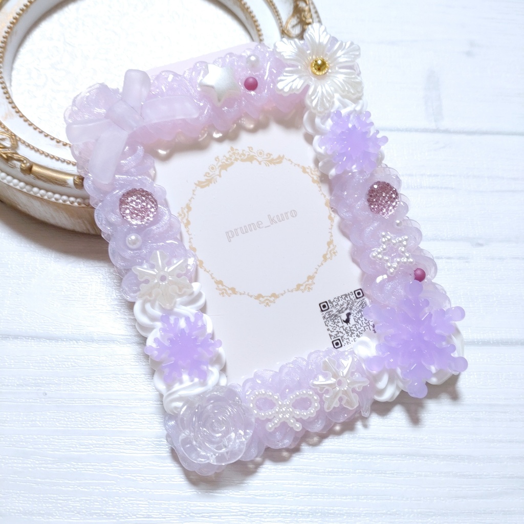 ホイップデコカードケース(雪の結晶)