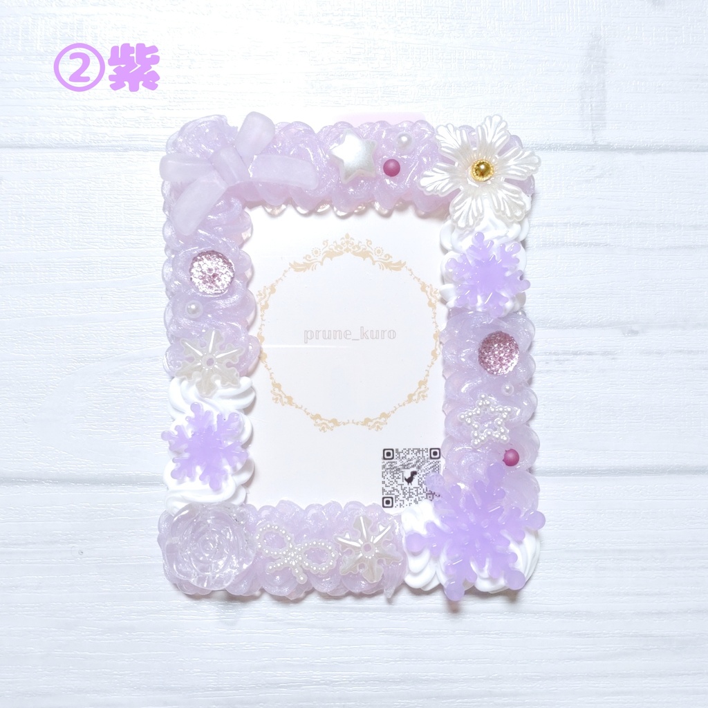 ホイップデコカードケース(雪の結晶)