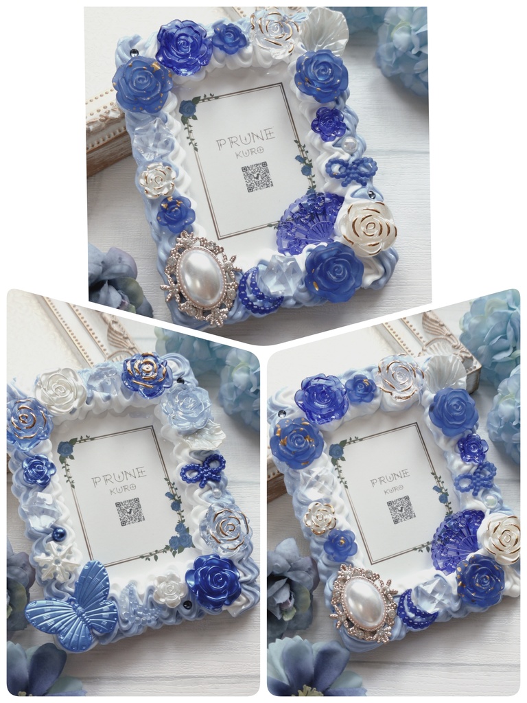 ホイップデコカードケース(青系)