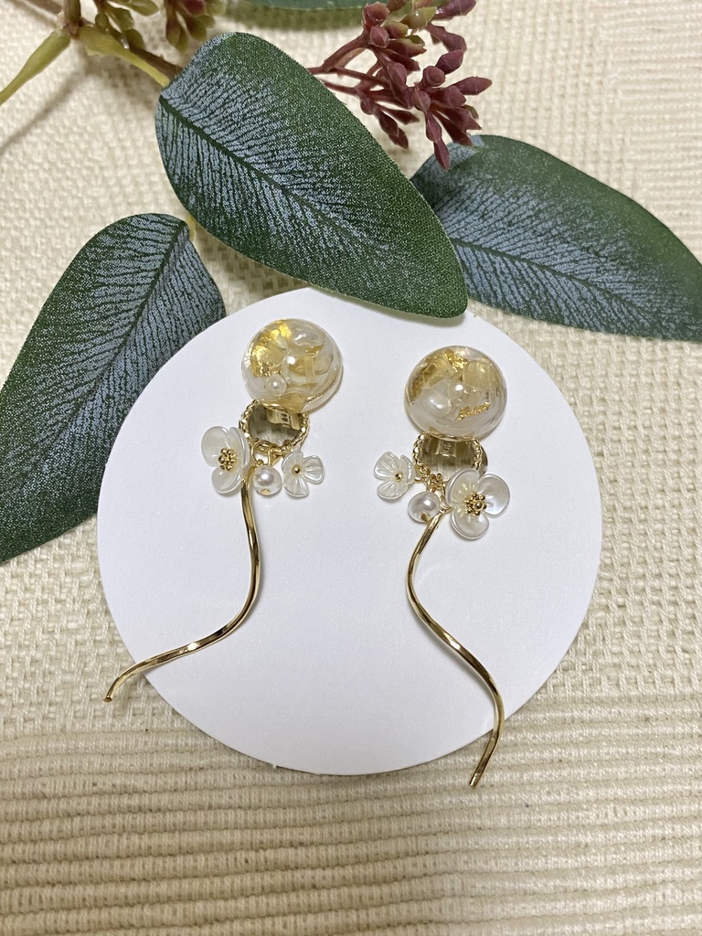 イヤリング　-citrine-