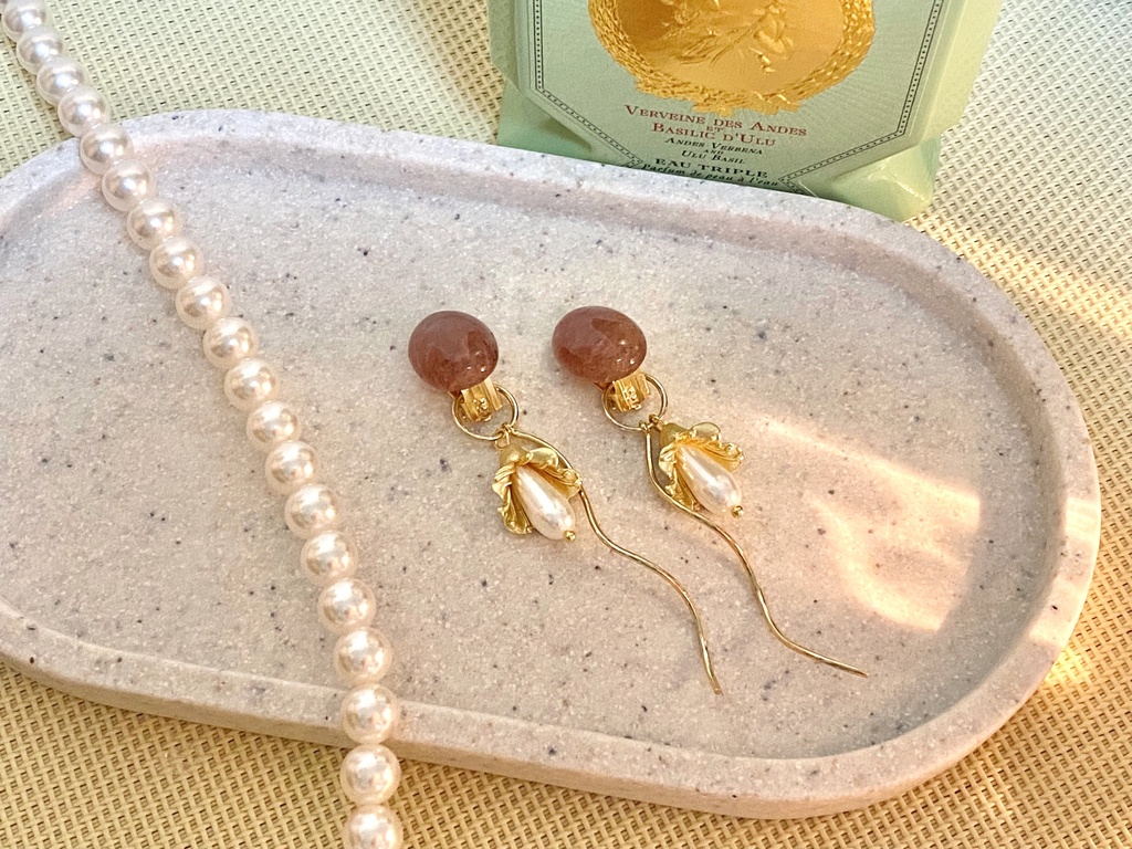 イヤリング　-bellflower- deep