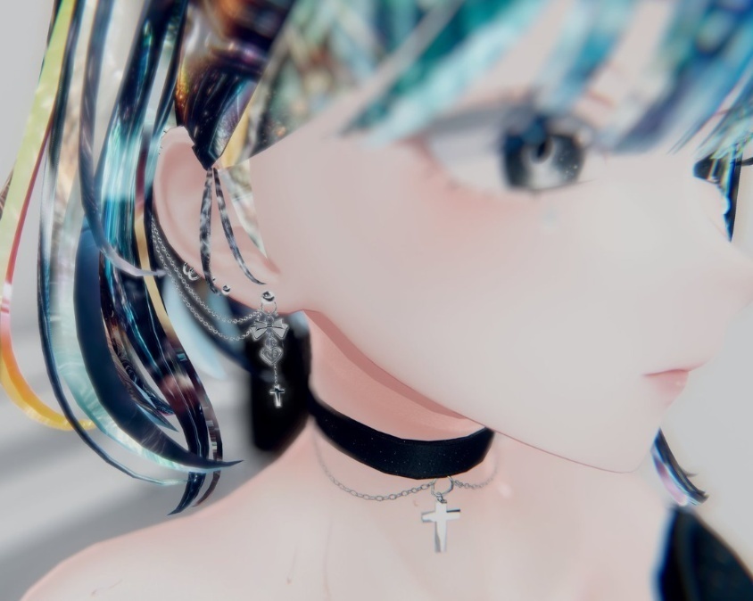 【ゴスかわいいイヤリング】Goth Cute Earrings //BLURRY EARRINGS//