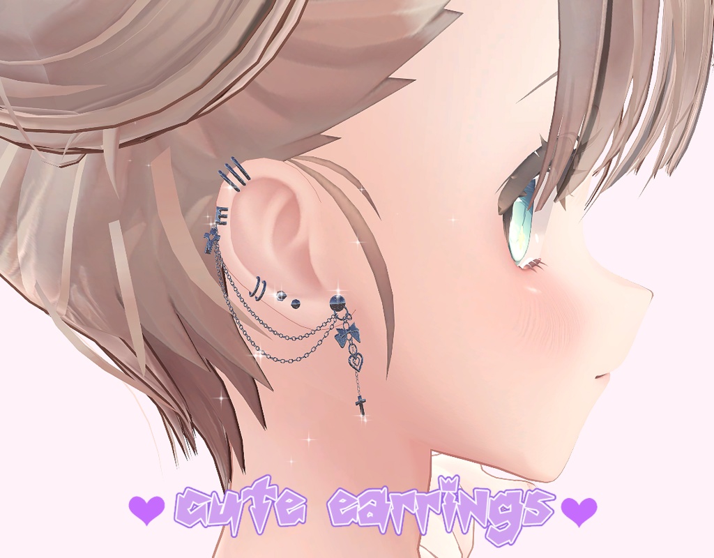 【ゴスかわいいイヤリング】Goth Cute Earrings