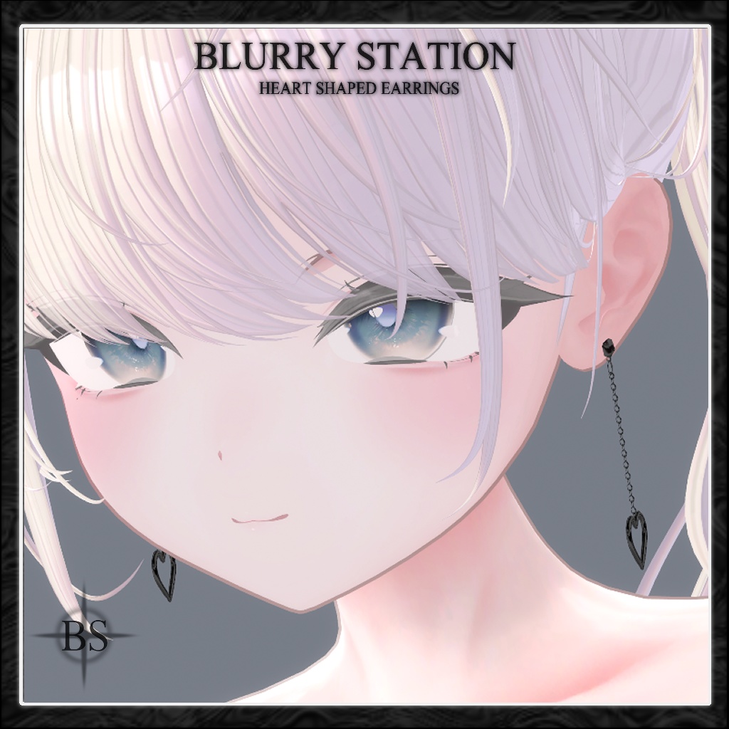 【FREE】♡ハート型イヤリング♡ 「7アバター」♡