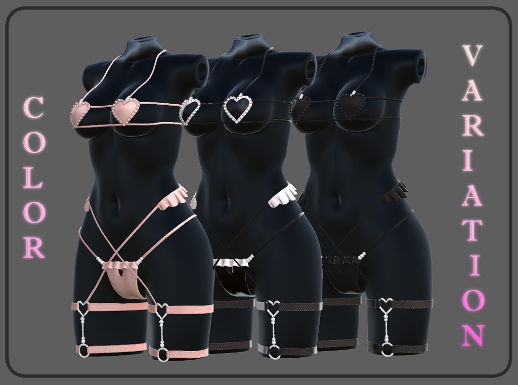 ♡ 【LuckyHeart】Lingerie♡「4アバター」♡