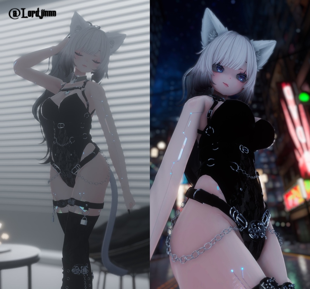 ♰-モノクローム・プレイブン-【MONOCHROME PLAYBUN】 ♰「7アバター対応」♰