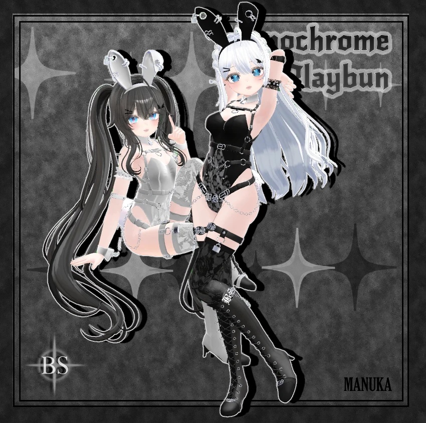 ♰【MONOCHROME PLAYBUN】 ♰「5アバター」♰