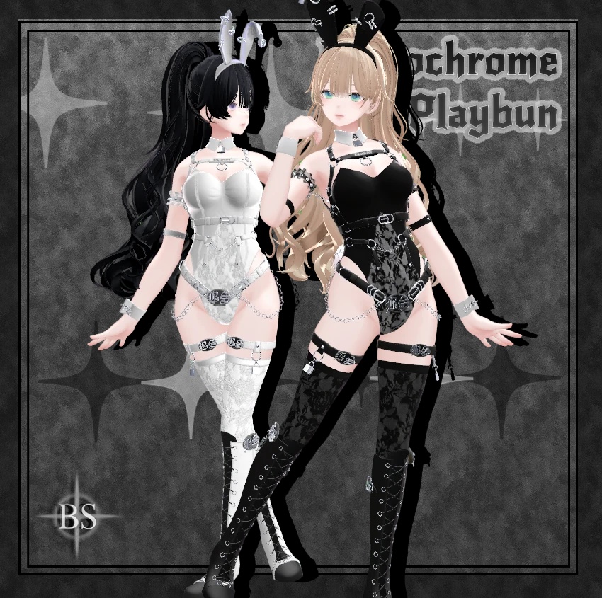 ♰【MONOCHROME PLAYBUN】 ♰「5アバター」♰