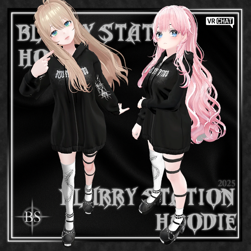 ♰【Blurry Station HOODIE】 ♰「5アバター」♰
