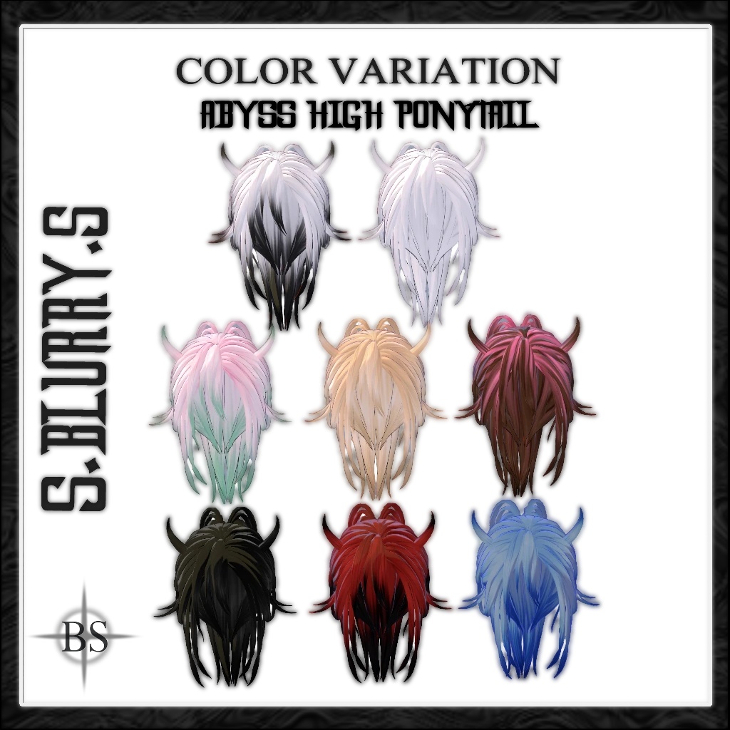 ♰【ABYSS HIGH PONYTAIL】♰- ♰「12アバター」♰