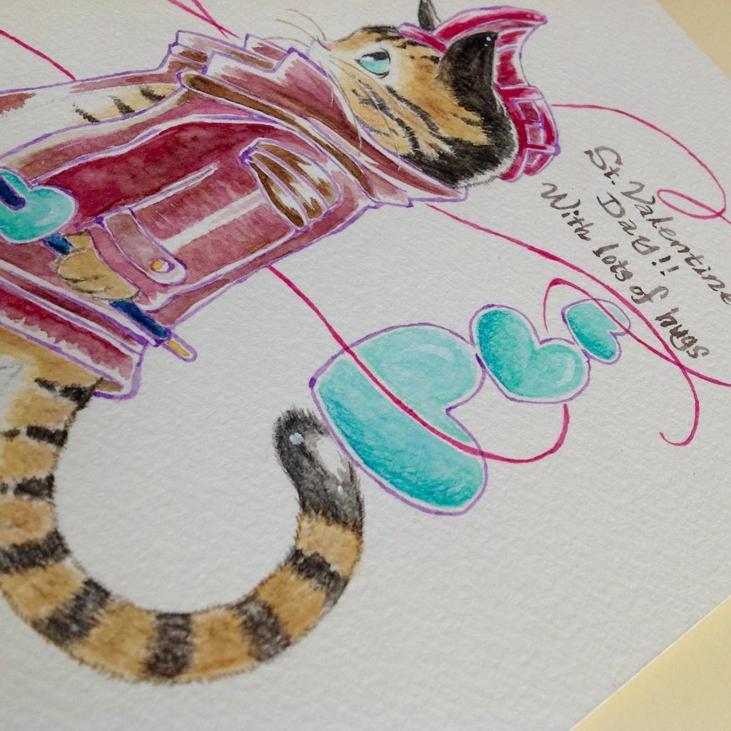 【バレンタイン企画】猫のJack♪グリーティング原画①