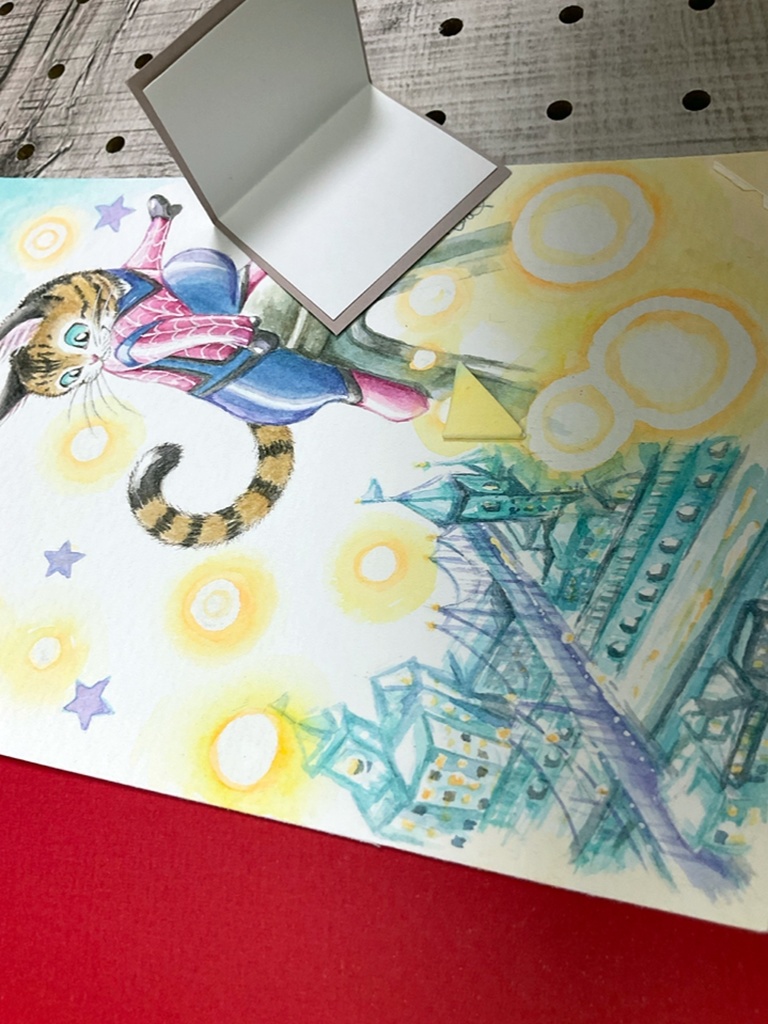 【新作】猫のJack原画グリーティングカード/②