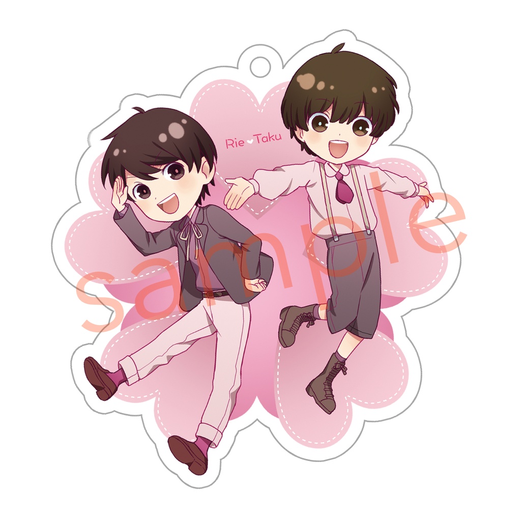 アクリルキーホルダー りえたく(春) 3種セット(おまけサイン付き生写真)