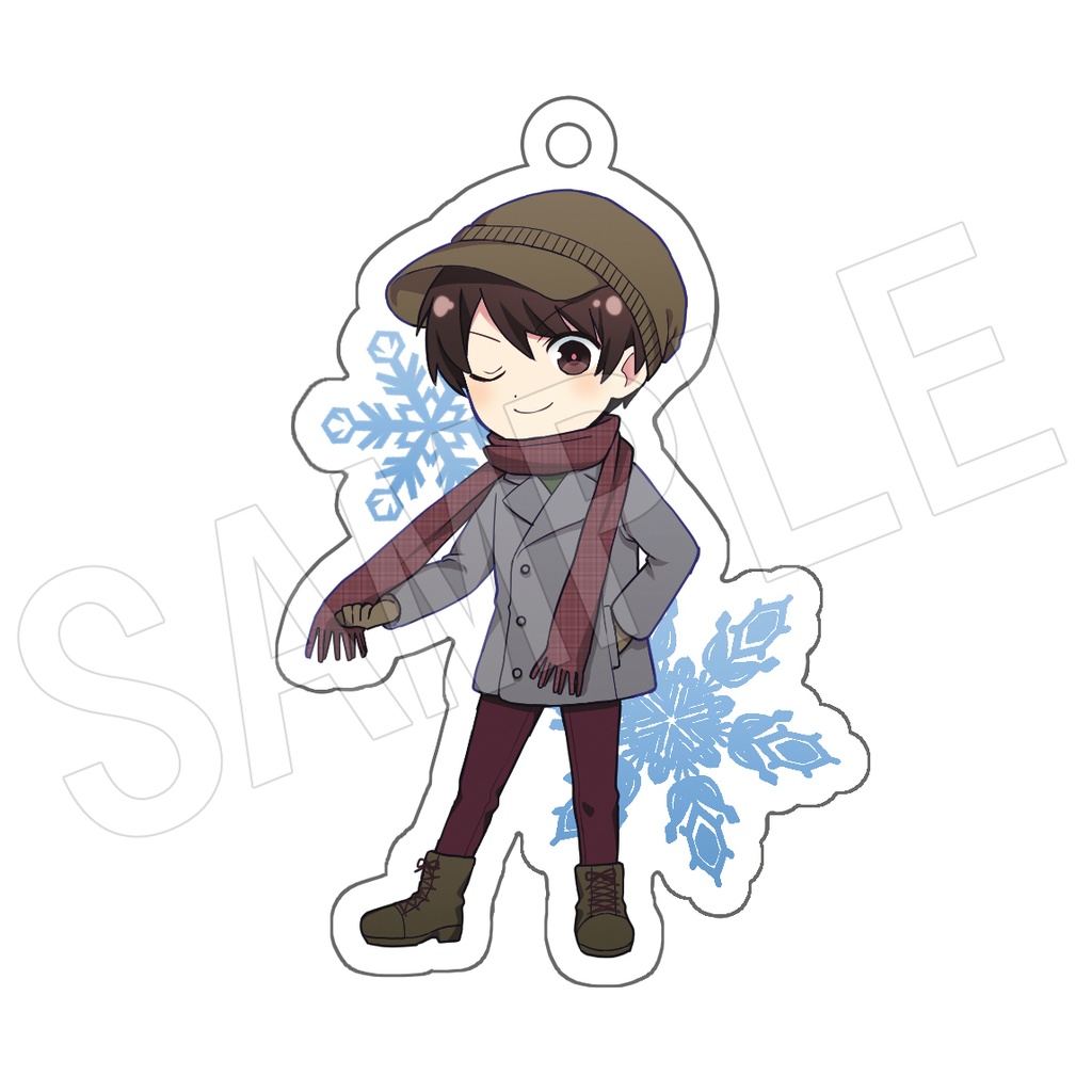 アクリルキーホルダーりえたく/りえい（冬）