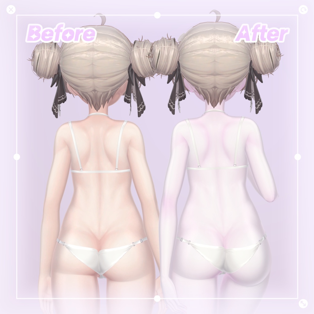 【 マヌカ, Manuka 】 ✧*̣̩ face & body makeup texture ✧*̣̩