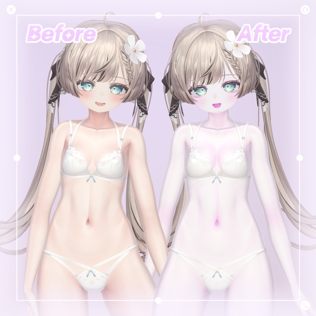 【 マヌカ, Manuka 】 ✧*̣̩ face & body makeup texture ✧*̣̩