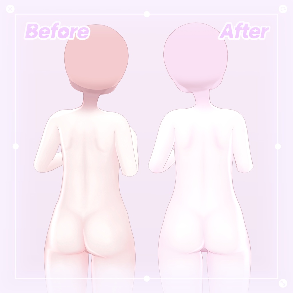 【 九尾の傍観者 】 ✧*̣̩ 九尾の傍観者 face & body makeup texture ✧*̣̩