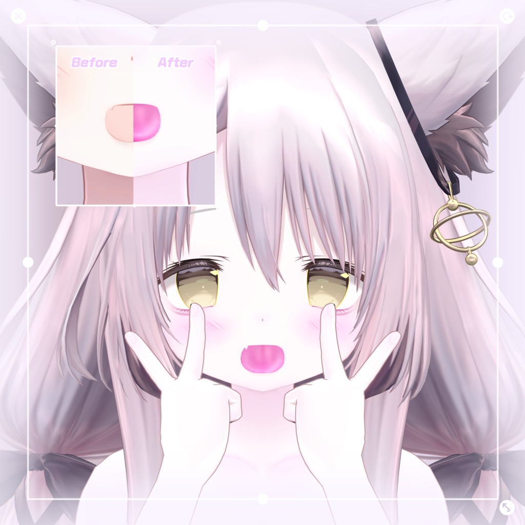 【 九尾の傍観者 】 ✧*̣̩ 九尾の傍観者 face & body makeup texture ✧*̣̩