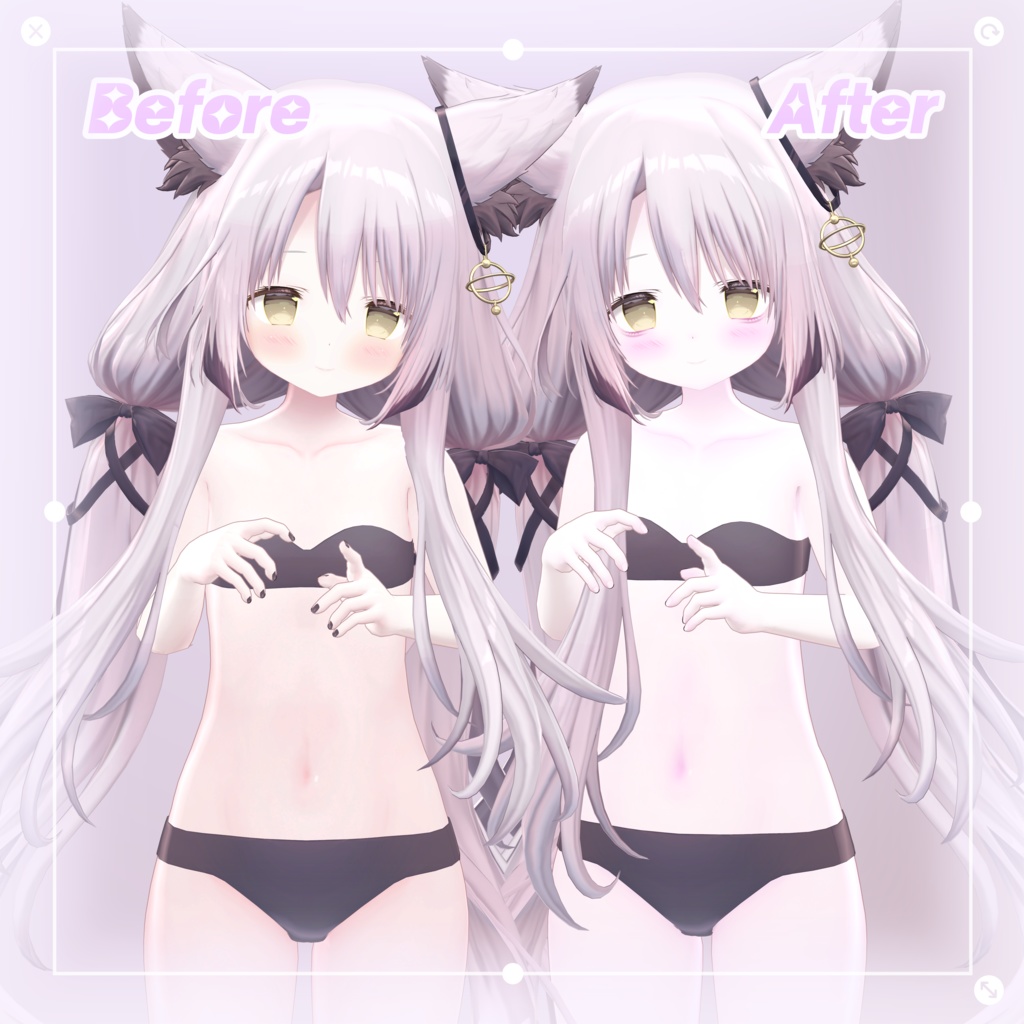 【 九尾の傍観者 】 ✧*̣̩ 九尾の傍観者 face & body makeup texture ✧*̣̩