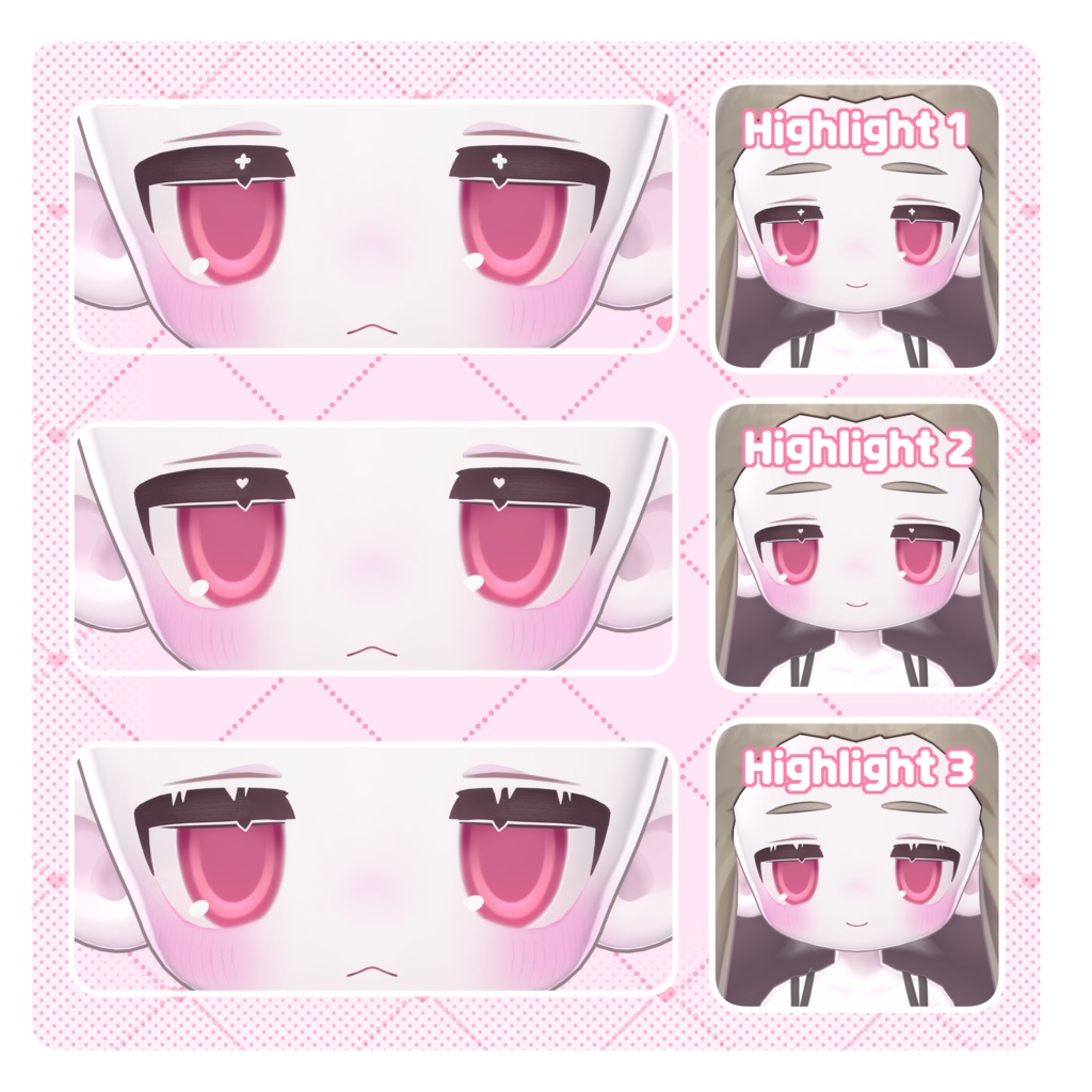 【 キプフェル Kipfel 】 ˚ ‧。♥🍒 Face・Body Makeup & Eye Texture 🍒 ♥。‧˚