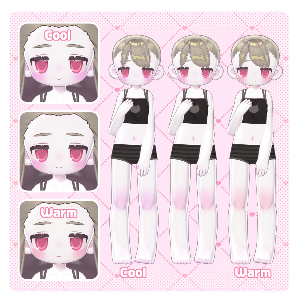 【 キプフェル Kipfel 】 ˚ ‧。♥🍒 Face・Body Makeup & Eye Texture 🍒 ♥。‧˚