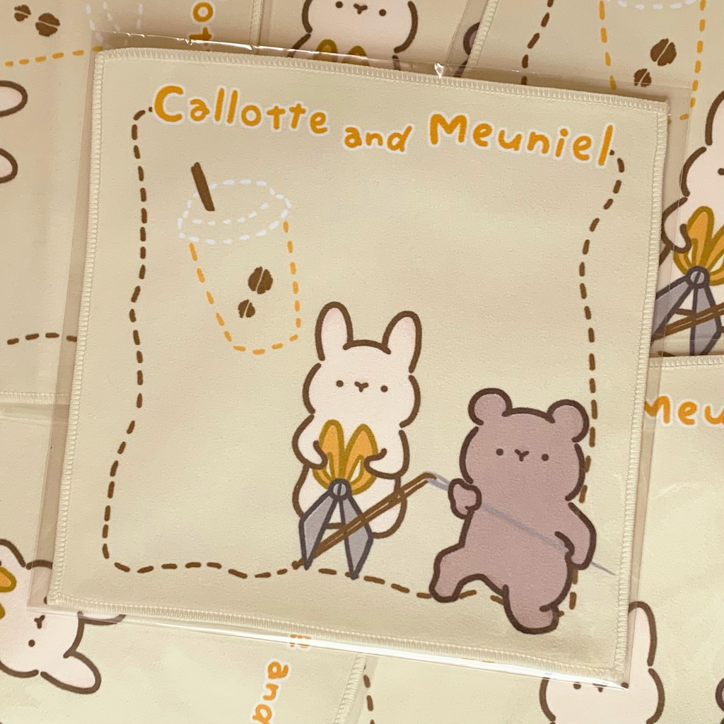 きゃるむにお手製(?) てぬいのはんけちーふ