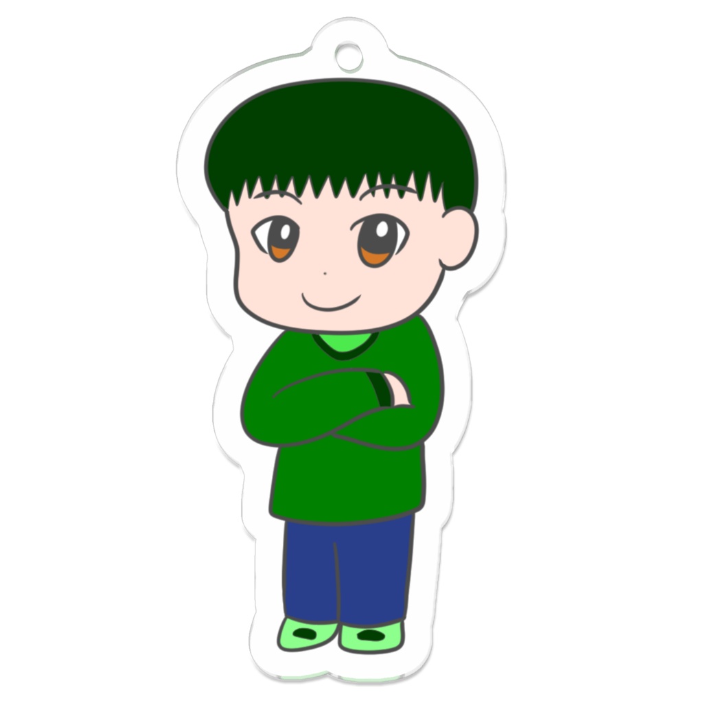 緑の疾風☆ミツキくんデフォルメアクリルキーフォルダー