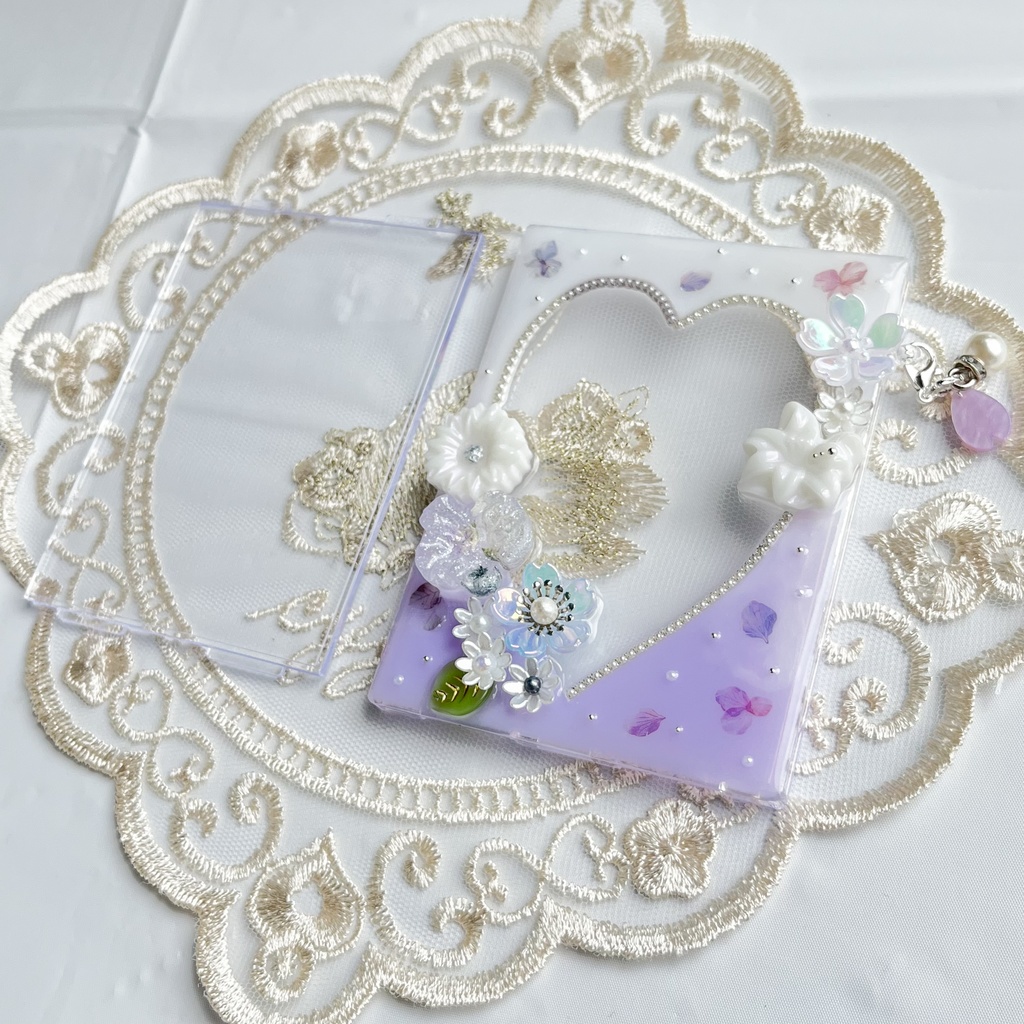 ❁ハートのお花ケース❁